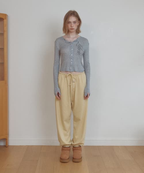 Button Sweat Balloon Pants_2Color