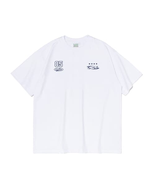 (Plus Size) Star Circle Logo Short-Sleeve T-Shirt (White)