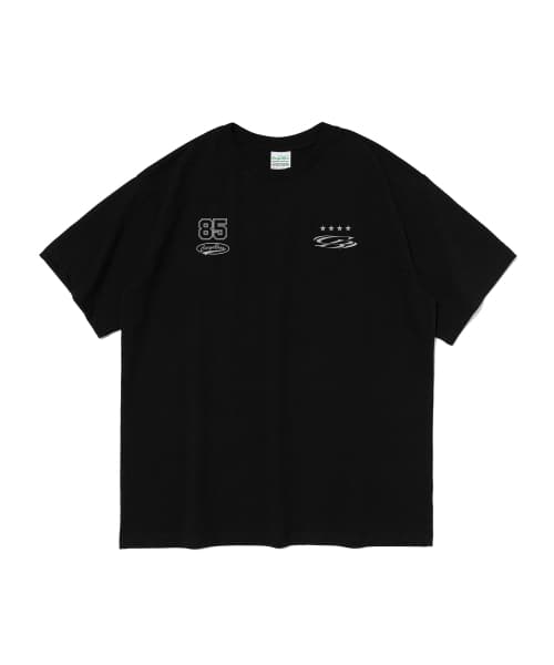 (Plus Size) Star Circle Logo Short-Sleeve T-Shirt (Black)
