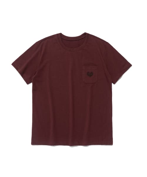 Heart Frame Logo Pocket Short-Sleeve T-Shirt (Navy)