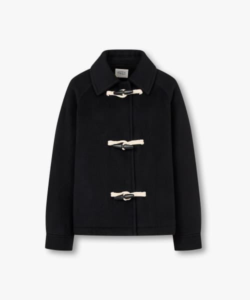 Toggle Button Short Coat _Dark Navy_9196413111