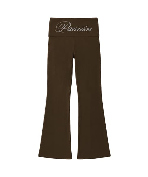 Slim Crystal Glam Pants_Pink
