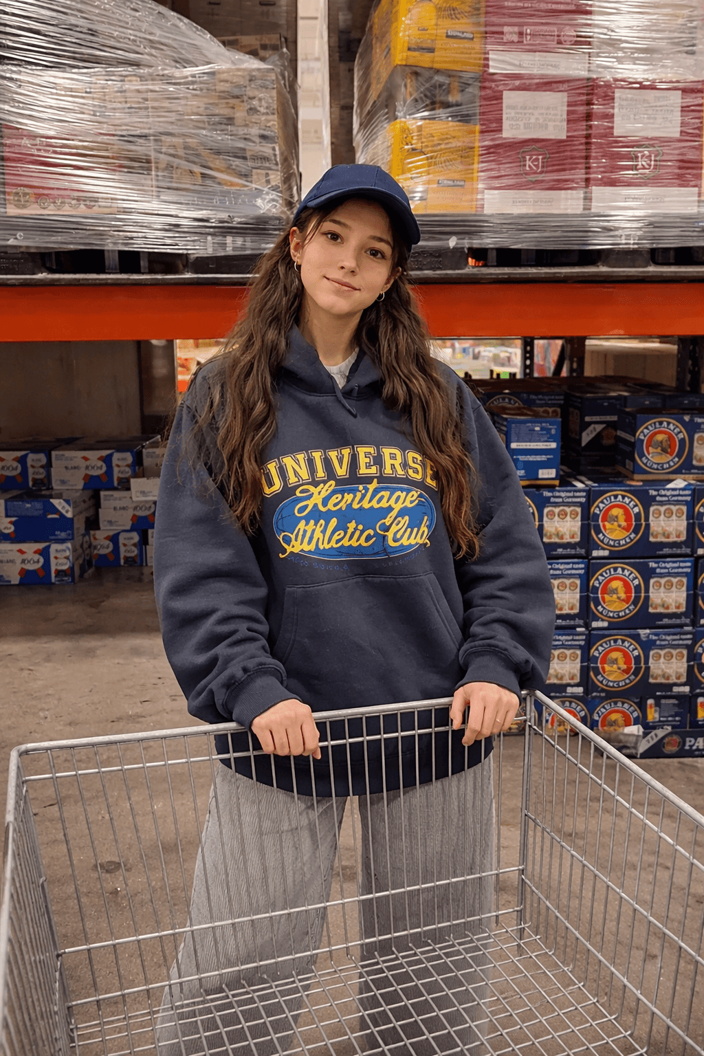 Relaxed Warehouse Fit with Vintage College Mood